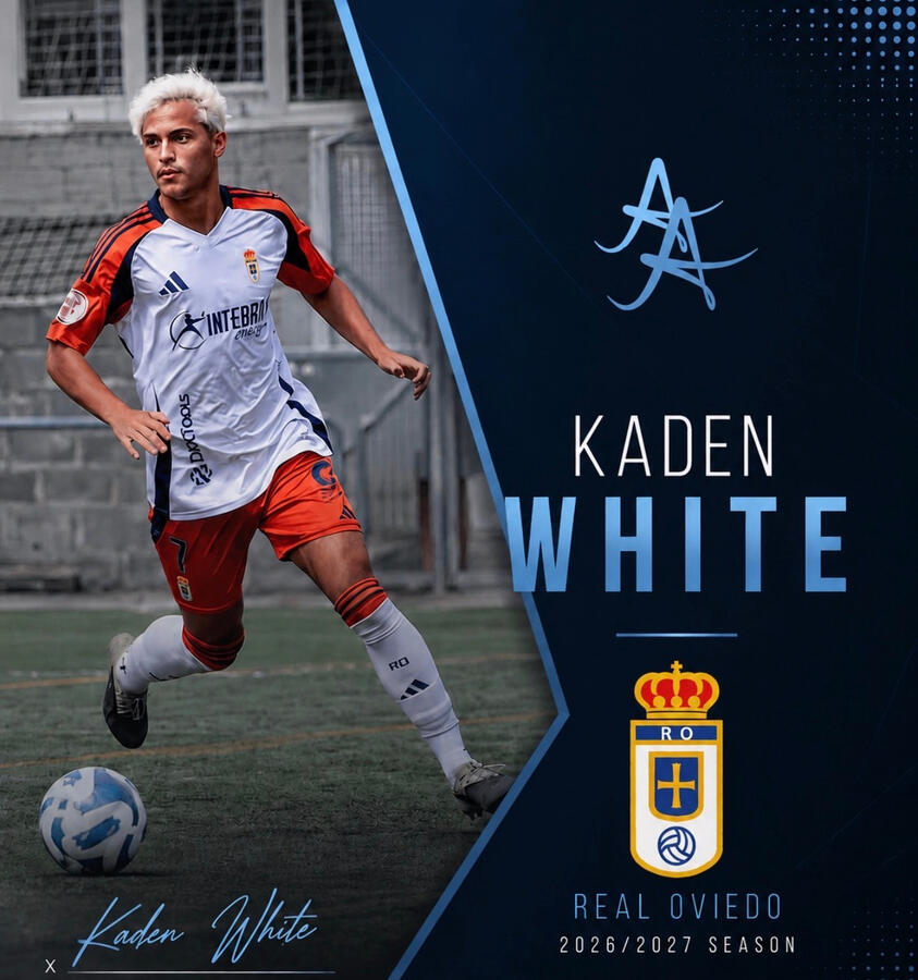 Kaden White, Real Oviedo academy 2026–2027 announcement
